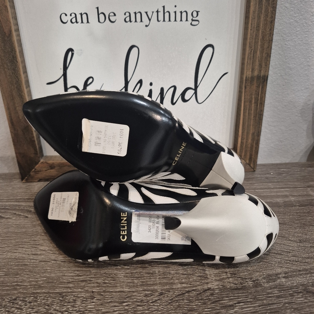 New Celine Zebra Pump Shoes Size.5.5 EU, 6 US, Authentic - Picture 8 of 9